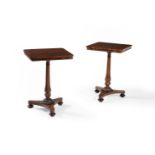 ϒ A pair of George IV rosewood pedestal tables, circa 1825