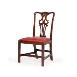 A George III mahogany side chair, circa 1760