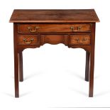 A George III mahogany and crossbanded side table, circa 1760