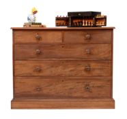 A George IV mahogany chest of drawers, circa 1825
