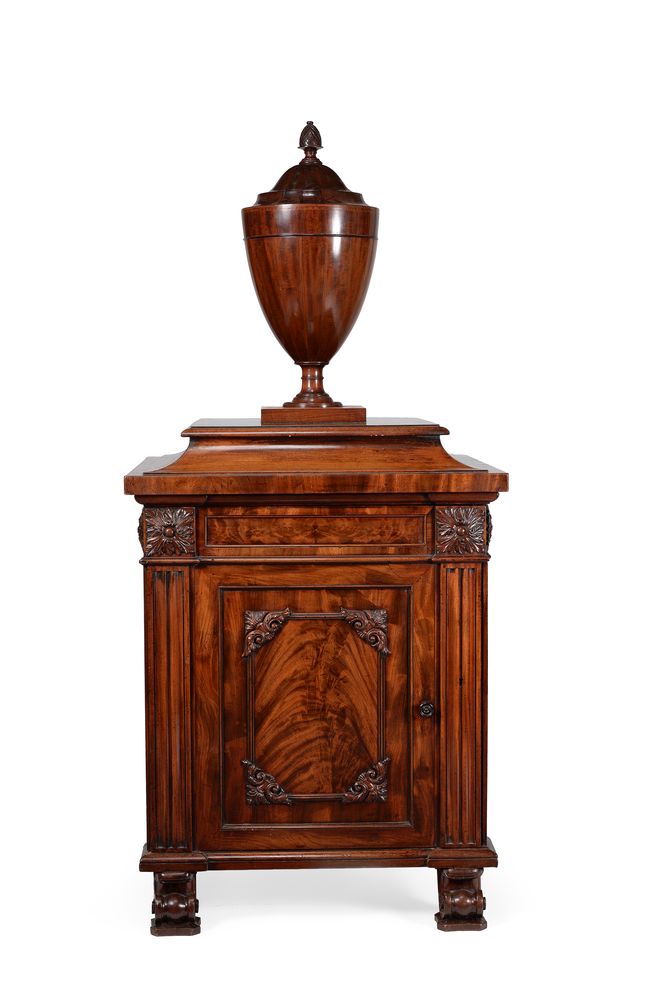 A George IV mahogany pedestal cabinet, attributed to Gillows, circa 1825 - Image 2 of 5