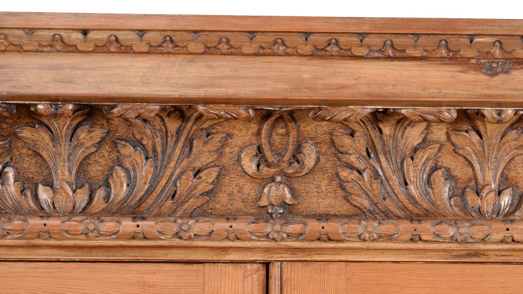 A pair of pine bookcases, in early 18th century style, 20th century, of Pepysian form - Image 6 of 6