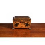 A fine Regency penwork decorated work box, circa 1815