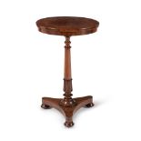 ϒ A William IV rosewood pedestal table, circa 1835