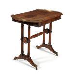 ϒ A Regency rosewood games table, circa 1815
