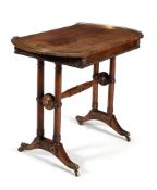 ϒ A Regency rosewood games table, circa 1815