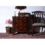 A George II mahogany chest of drawers, circa 1750