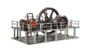 A fine exhibition standard model of a horizontal live steam mill engine