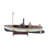 A model of the 'African Queen' steam boat