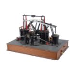 A well engineered model of a Galloway non dead centre live steam engine