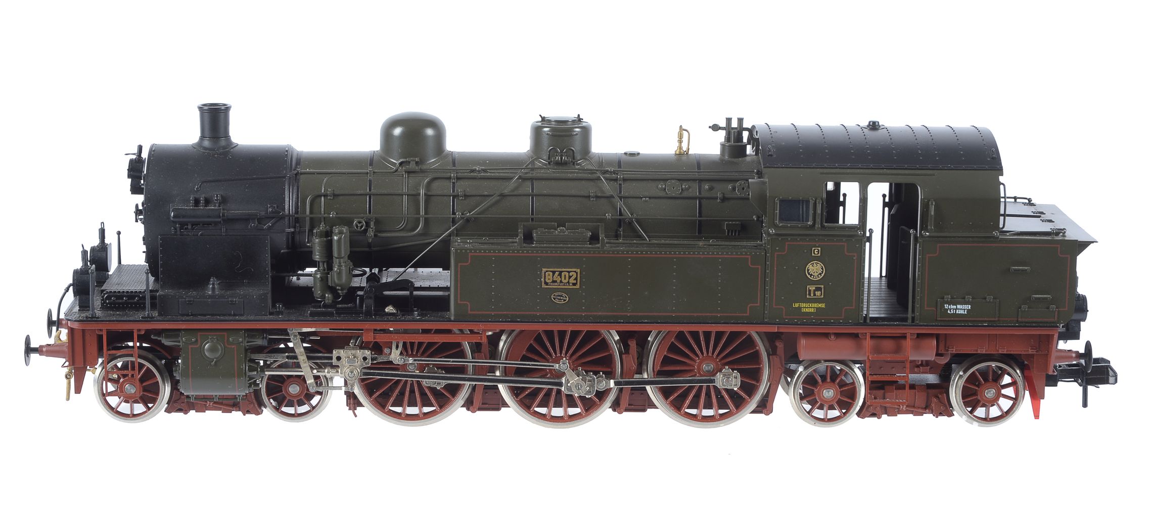 A gauge 1 Märklin model of a German 4-6-4 side tank locomotive No 8402