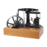 An exhibition standard model of a live steam 'Model Engineer' beam engine