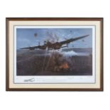 Avro Lancaster and Dambusters - after Phillip West 'Primary Target' photolithographic print