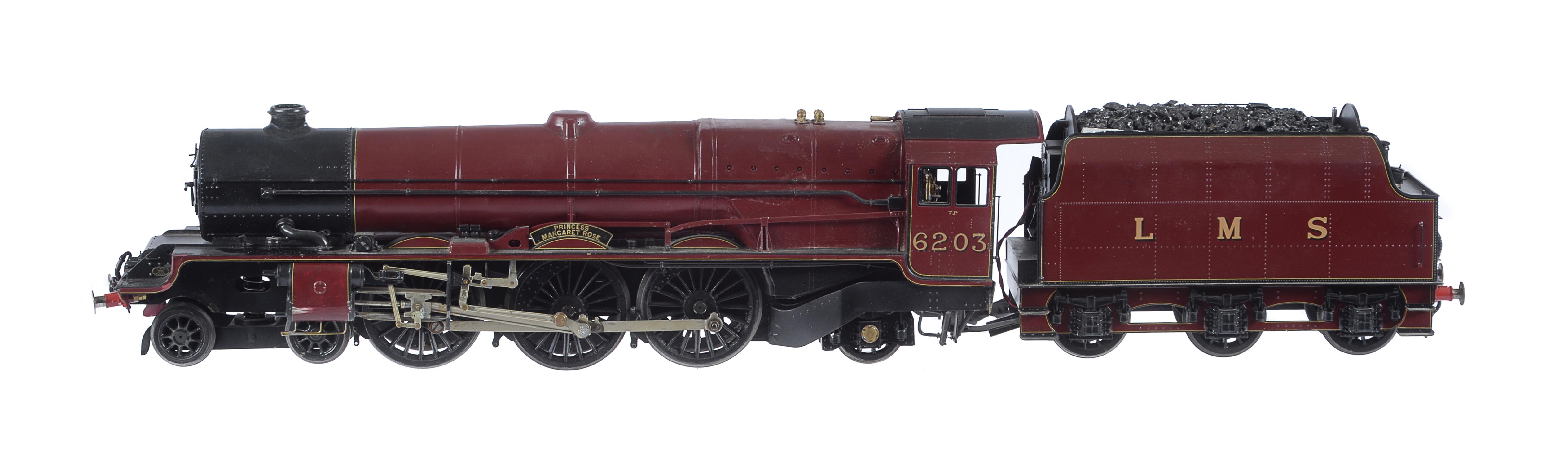 A fine gauge 1 model of a Princess Class tender locomotive No 6203 - Image 2 of 4