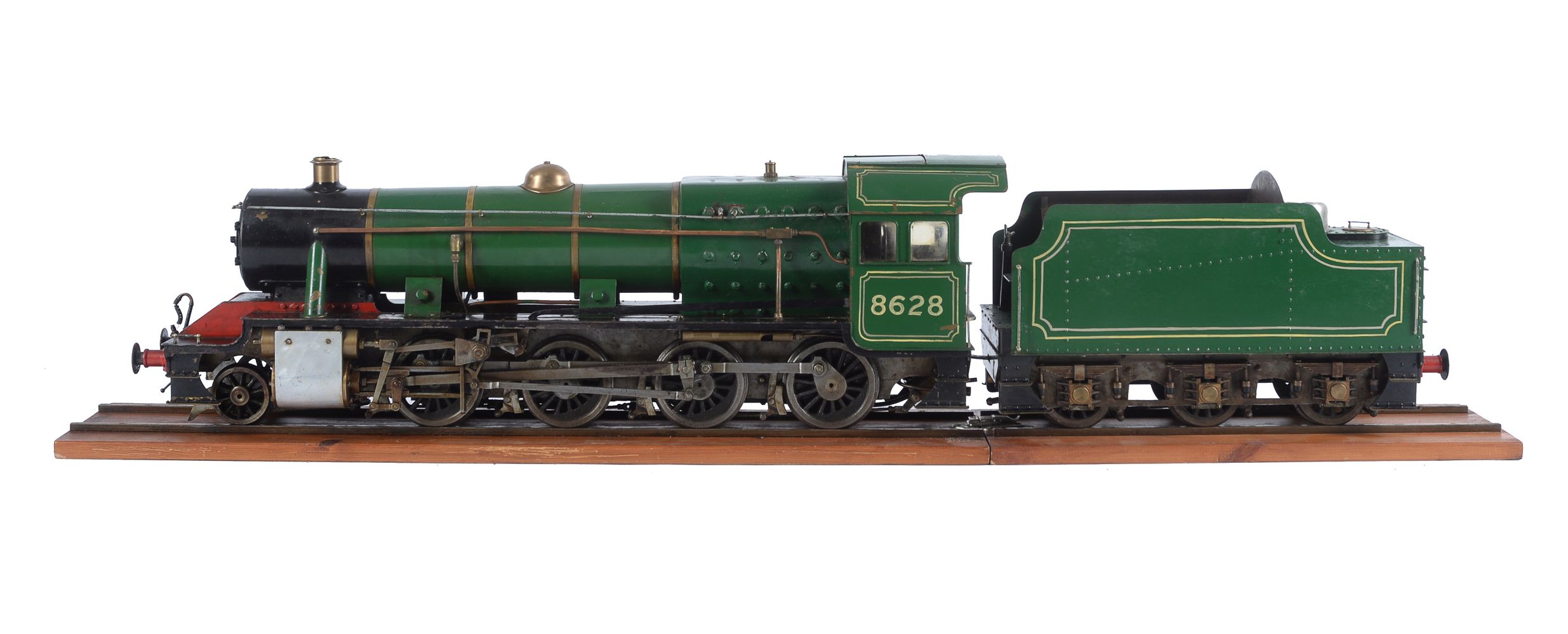 A well engineered 3 ½ inch gauge model of a Class 8F heavy freight 2-8-0 tender locomotive No 8628