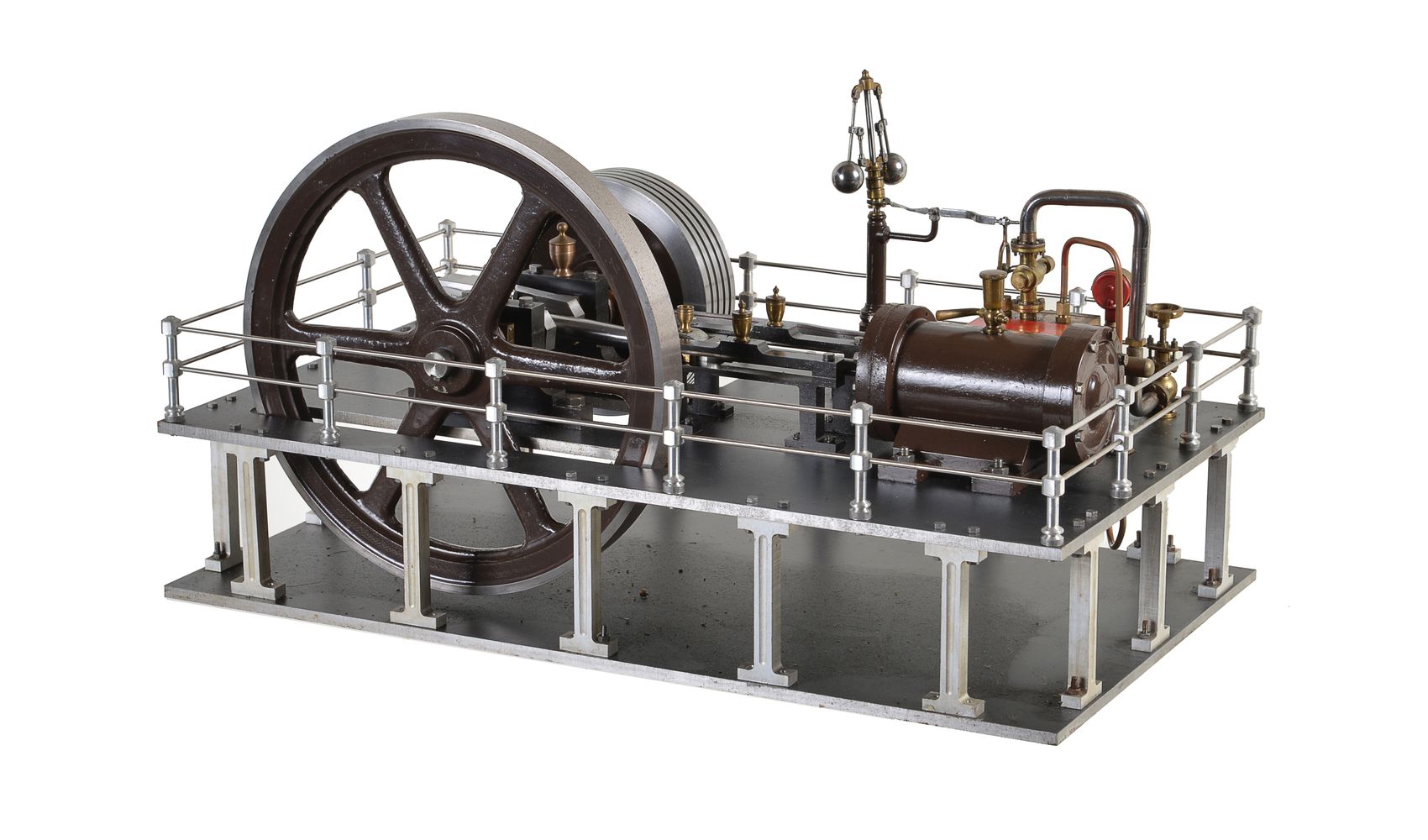 A fine exhibition standard model of a horizontal live steam mill engine - Image 3 of 3