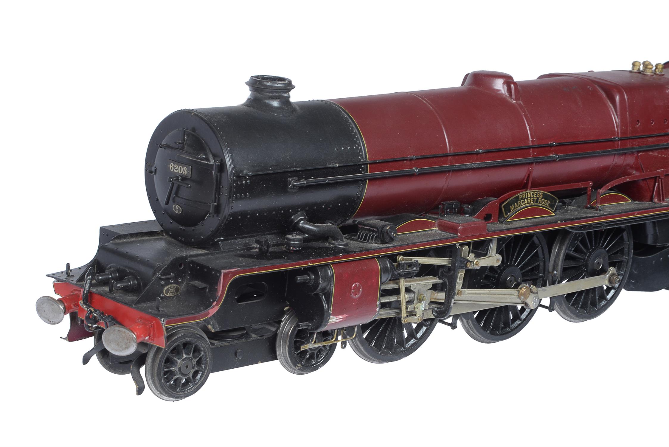 A fine gauge 1 model of a Princess Class tender locomotive No 6203 - Image 3 of 4