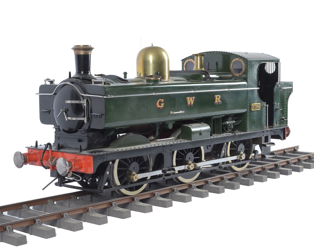 A well engineered 5 inch gauge model of a Great Western Railway pannier tank locomotive No 3799 - Image 2 of 3