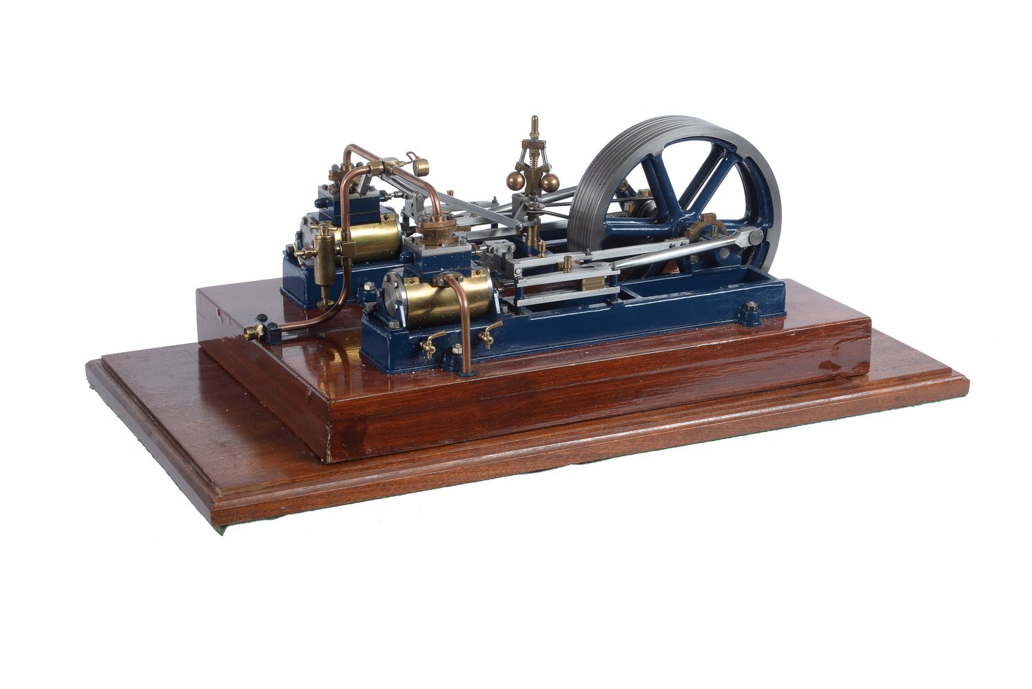 An exhibition standard model of a Stuart Turner twin Victoria horizontal mill engine