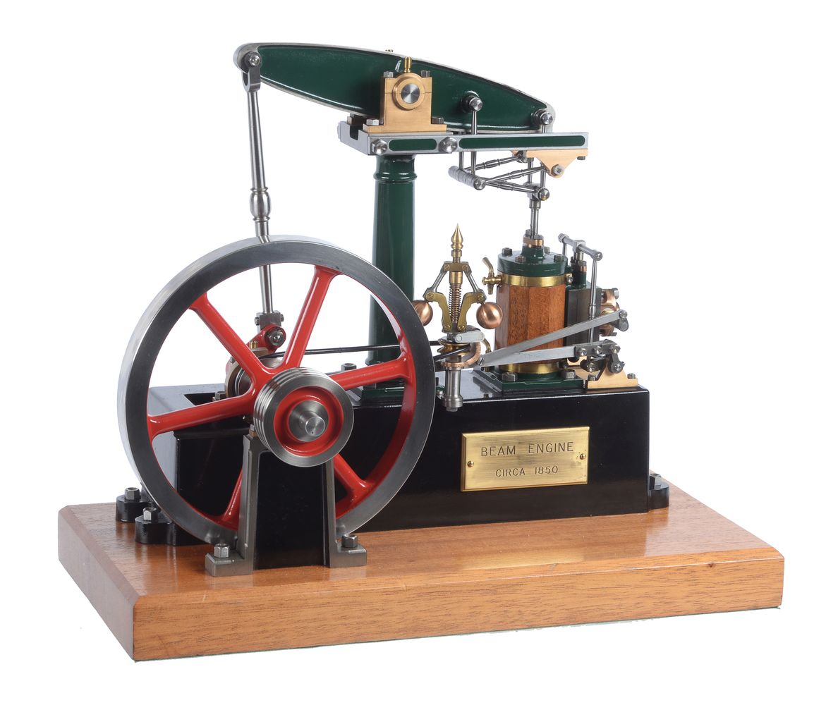 An exhibition standard model of a Stuart Turner standard beam engine