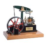 An exhibition standard model of a Stuart Turner standard beam engine