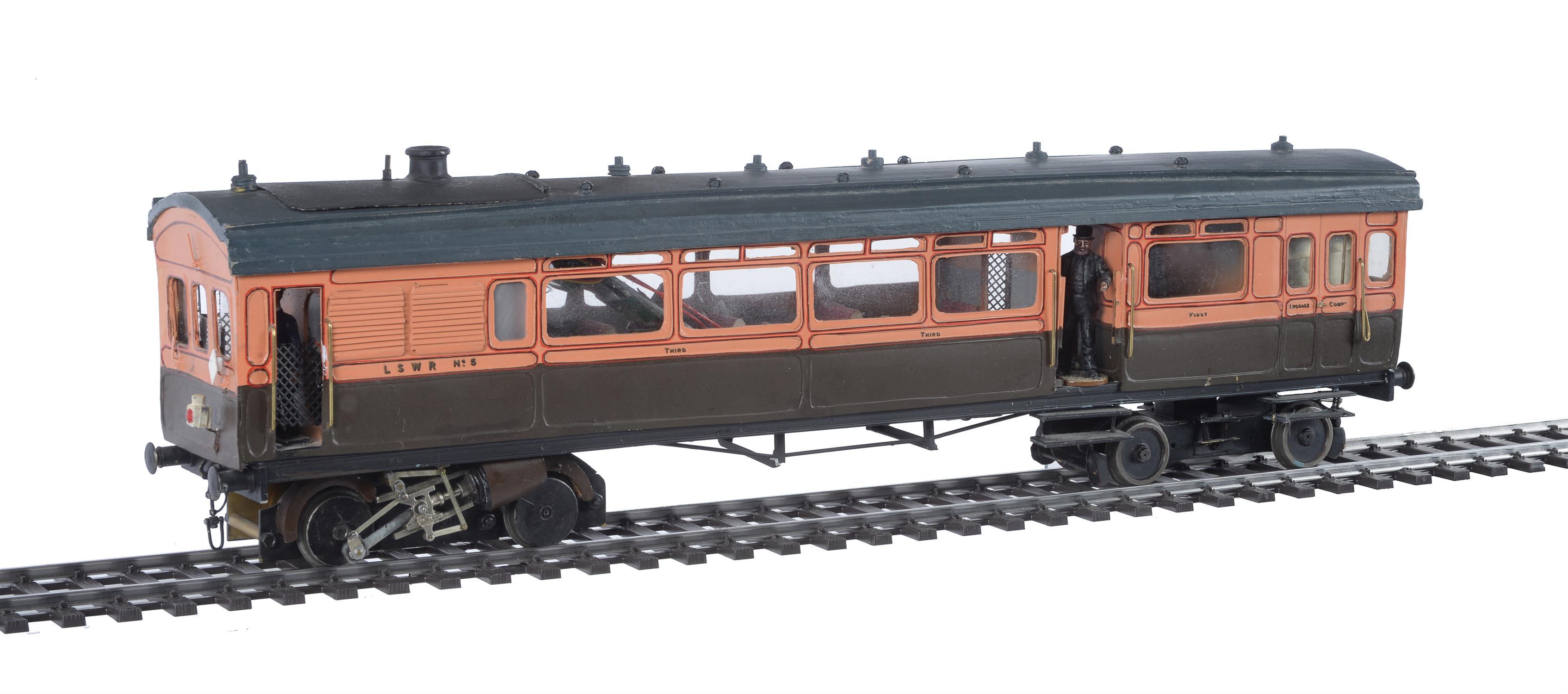 A 10mm scale gauge 1 model of a LSWR Drummond Railmotor No 5 - Image 4 of 4