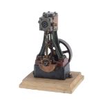 A Stuart Turner 10V live steam vertical mill engine
