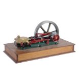 A well engineered model of a single cylinder horizontal mill engine