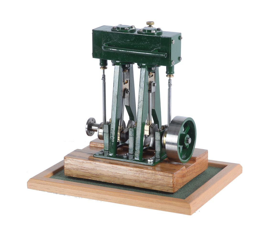 A well engineered model of a twin simple vertical marine engine - Image 2 of 2