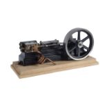 A model of a Stuart Turner S50 horizontal mill engine