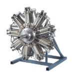 A well engineered 1/4 scale model of a Bentley BR2 nine cylinder rotary engine