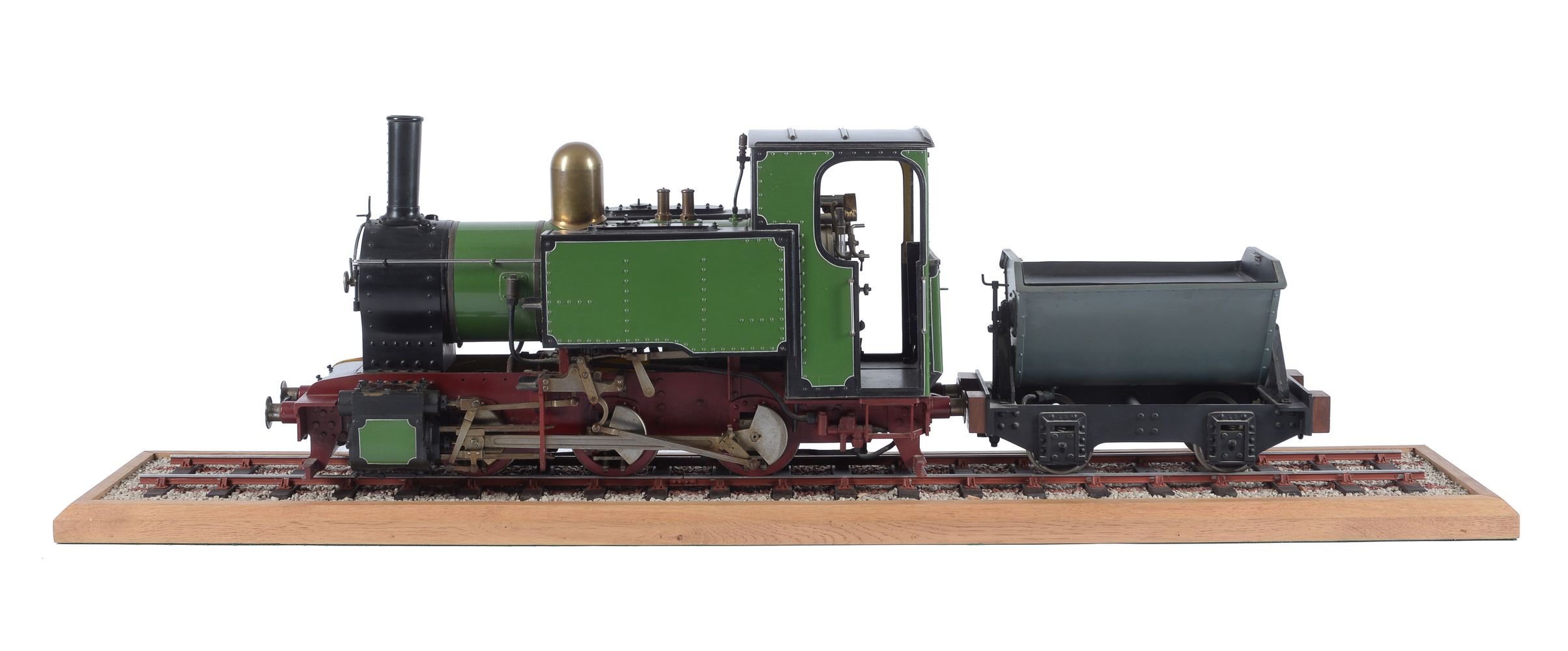 A well engineered 3 1/2 inch gauge model of a 0-6-0 narrow gauge locomotive