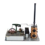 A well engineered model of a Stuart Turner beam engine steam plant