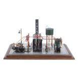 A model of a Stuart Turner live steam plant