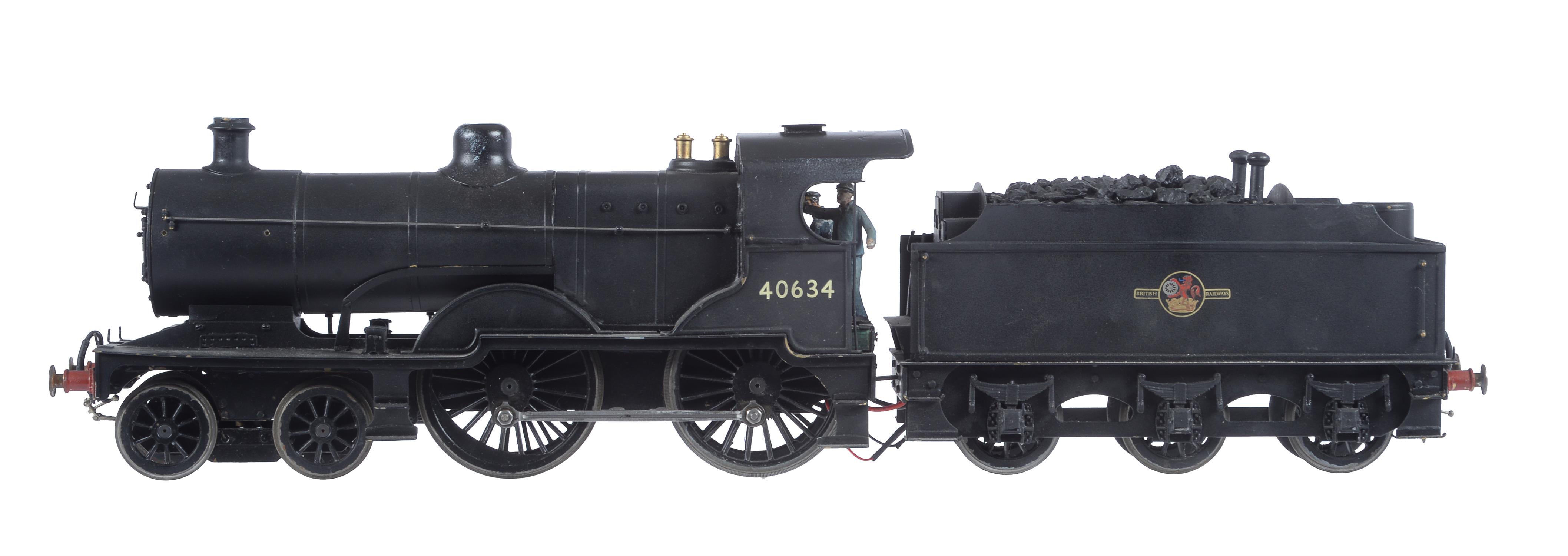 A 10mm scale gauge 1 model of a London Midland and Scottish 2P 4-4-0 tender locomotive No 40634 - Image 5 of 8