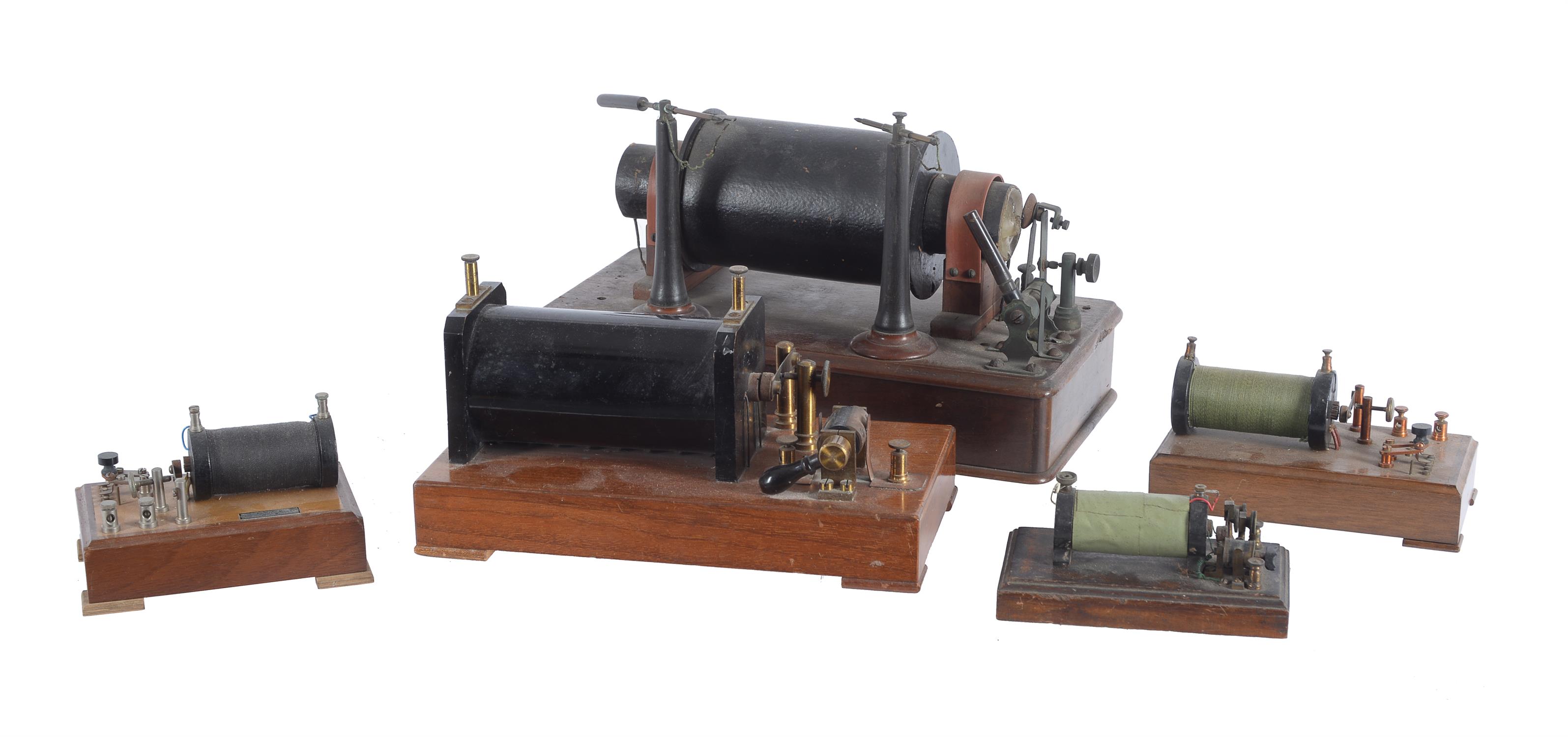 A collection of six laboratory electric induction coils, unsigned, early 20th century - Image 4 of 4