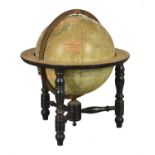 A 14 inch library table globe, George Philip and Son Ltd, London circa 1920.