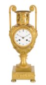 A French Empire ormolu 'amphora' mantel clock, Paris, early 19th century