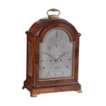 A George III mahogany table clock, signed for John Chance, Chepstow, circa 1800