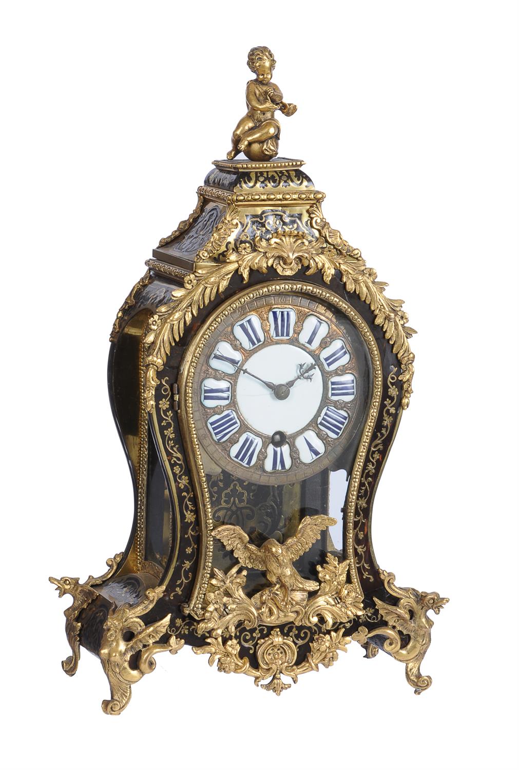 A Louis XV Boulle bracket timepiece with pull quarter-repeat, Antoine Thiout, Paris, circa 1750