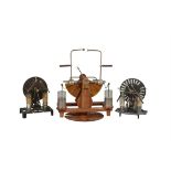 Three Wimshurst pattern electrostatic generating machines, unsigned, early 20th century