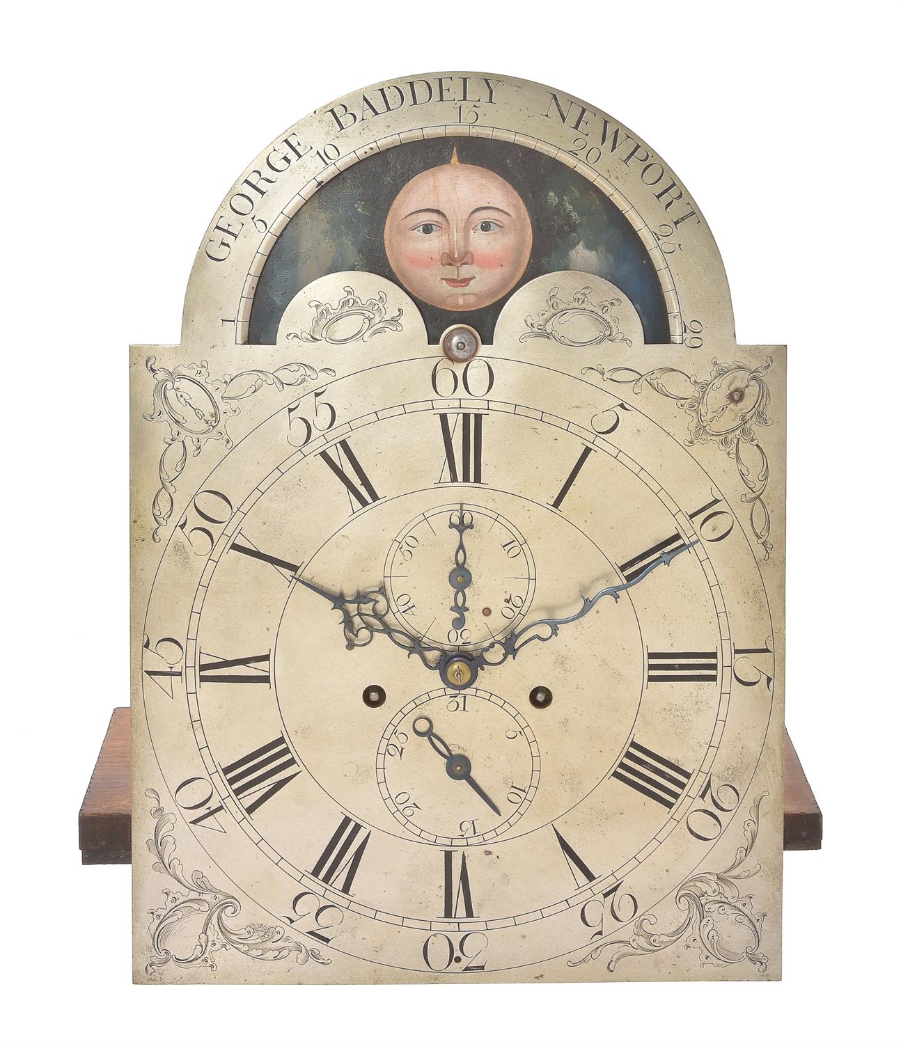 A George III oak eight-day longcase clock with moonphase, George Baddely, Newport, circa 1785 - Image 2 of 5