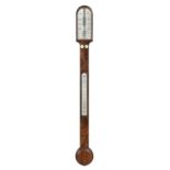 A Victorian rosewood mercury stick barometer, G. Braham, Bath, circa 1850