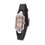 Reverso Luxe, Lady's stainless steel reversible wrist watch