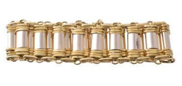 A gold coloured bracelet