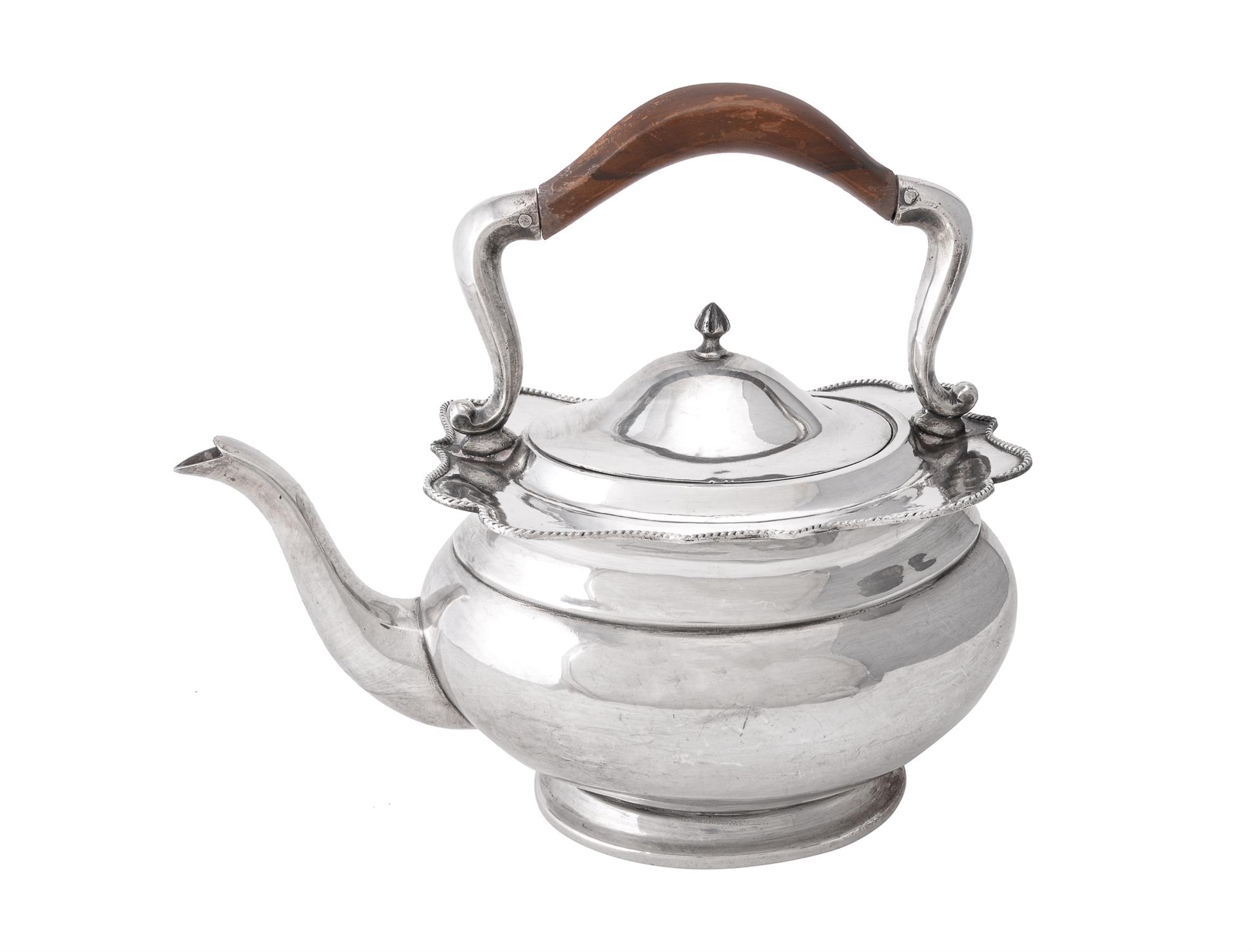 An Iranian oval tea pot