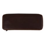 Lanvin, a brown leather tie case