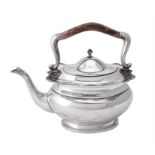An Iranian oval tea pot