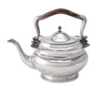 An Iranian oval tea pot