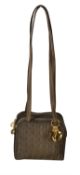Christian Dior, Trotteur 2 Zips, a Khaki polyester Cannage quilted shoulder bag